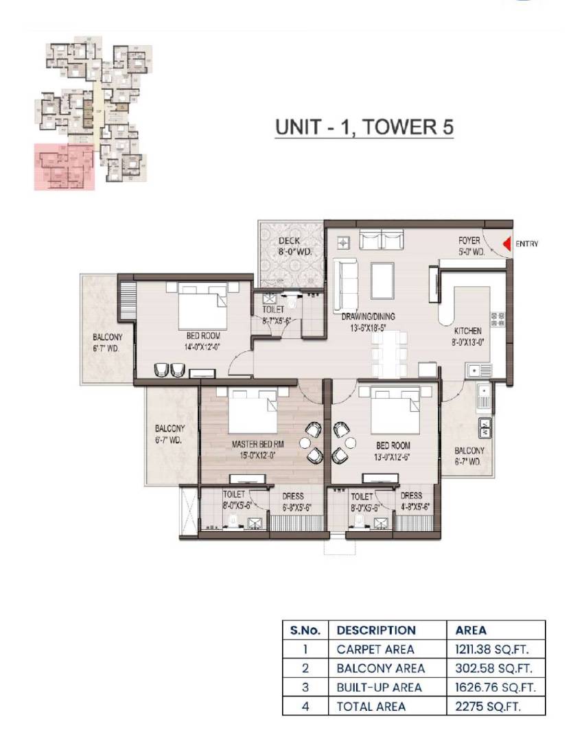 SG Nakshatra floor plan