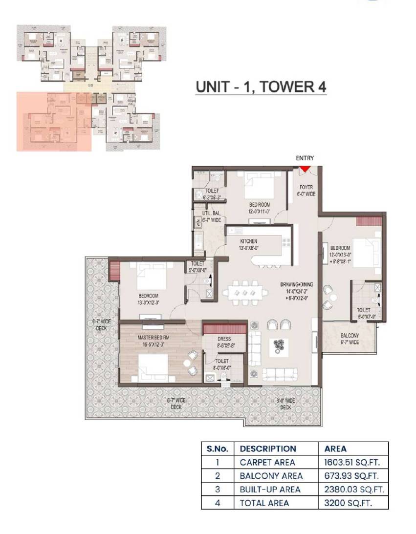 SG Nakshatra floor plan